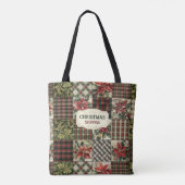Tas Kerstmis Vintage Patchwork (Achterkant)
