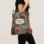Tas Kerstmis Vintage Patchwork (Dichtbij)