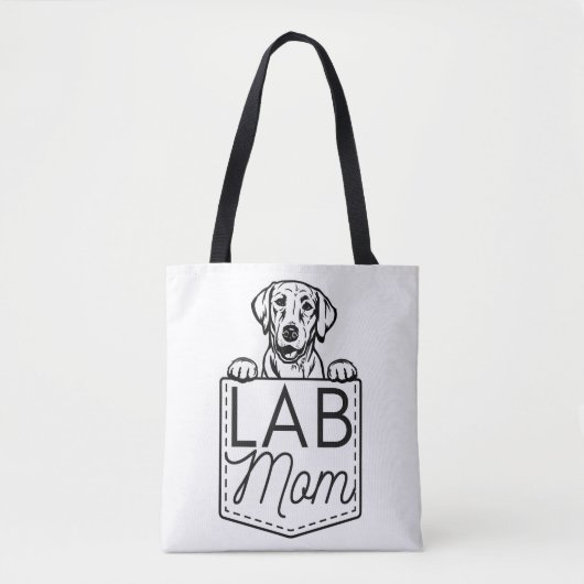 tas "Lab Mam" Premie Peek-a-Boo (Voorkant)