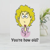 T'as l'âge ? drôle de carte d'anniversaire (Debout devant)