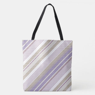Tas lavender/beige/Tan Stripe Mode