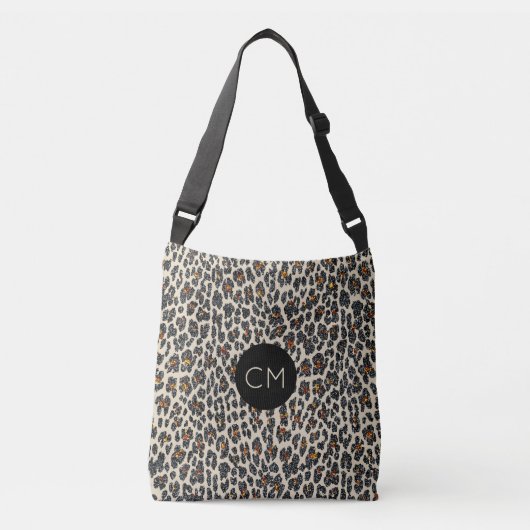 Tas leopard Sparkle Monogram (Voorkant)