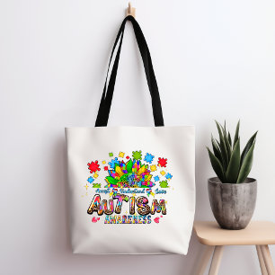 Tas met bloem voor bewustzijn van autisme