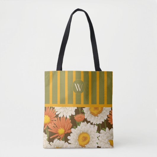 Tas met bloemenmonogram (Voorkant)