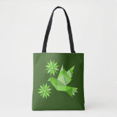 Tas met creatieve vogel met bloem (Voorkant)