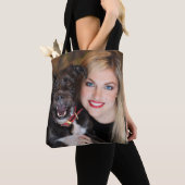 Tas met dubbele foto op beide zijden (Dichtbij)