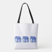 TAS met een blauwe olifant (Achterkant)