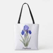 Tas met februarigeboortebloem Iris (Achterkant)