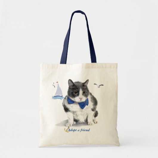 tas:  met Felix, het kat, in de maand van Tote Bag (Voorkant)