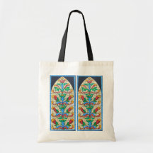 Tas met glas-in-loodraam
