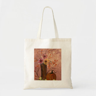 Tas met herfstbloemen