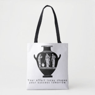 Tas met illustratie van klassieke Griekse vaas
