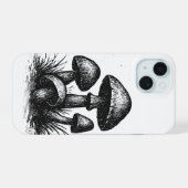 Tas met inkt getekende paddencolonie iPhone 15 hoesje (Achterkant horizontaal)