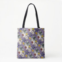 Tas met kat en bloempatroon