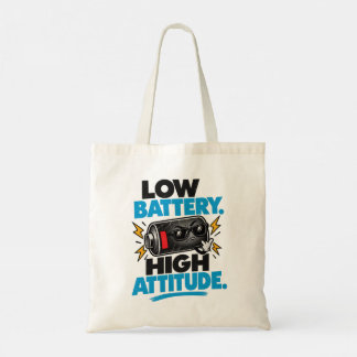 Tas met lage batterij en hoge attitude