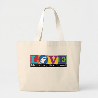 Tas met merchandise van Blacksburg New School