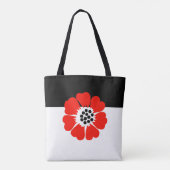 Tas met modern papaver ontwerp (Achterkant)