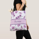 Tas met monogram en orchidee (Dichtbij)