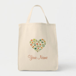 Tas met op maat gemaakte bloemenhart