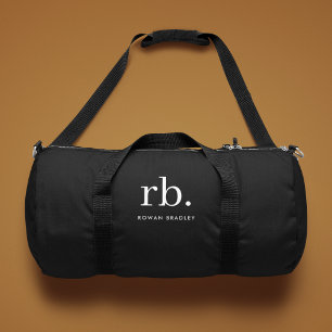 Tas met op maat gemaakte monogram | Zwarte gymduff