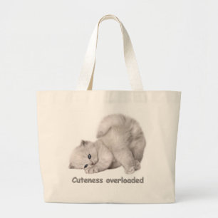 Tas met portret van een schattig kitten