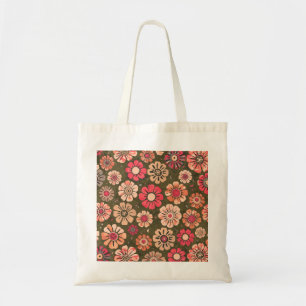 Tas met retro bloemenprint uit de jaren 70