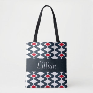 Tas met rode en blauwe wervelkolom