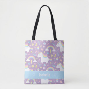 Tas met Schattig Eenhoorn Regenboog Meisjes Patroo