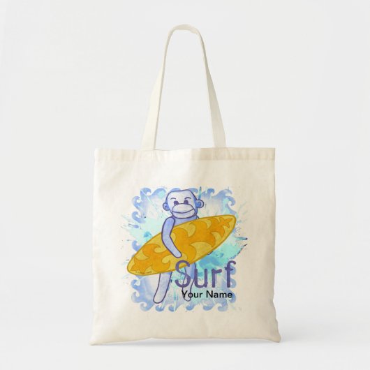 Tas met Sock Monkey Surfer (Voorkant)