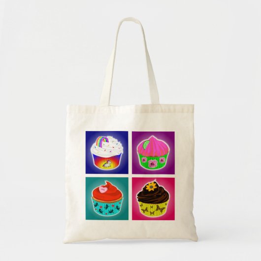 Tas met vier cupcakes (Voorkant)