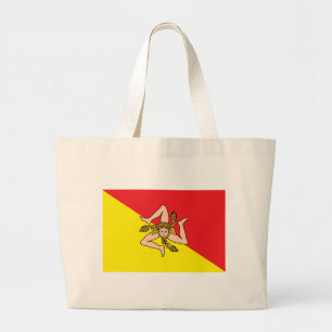 Tas met vlag van Sicilië, Italië