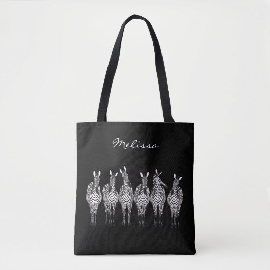 Tas met zebra-all-over-print (Voorkant)