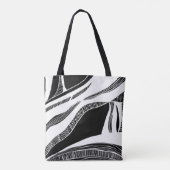 Tas met zwarte en witte golven (Achterkant)