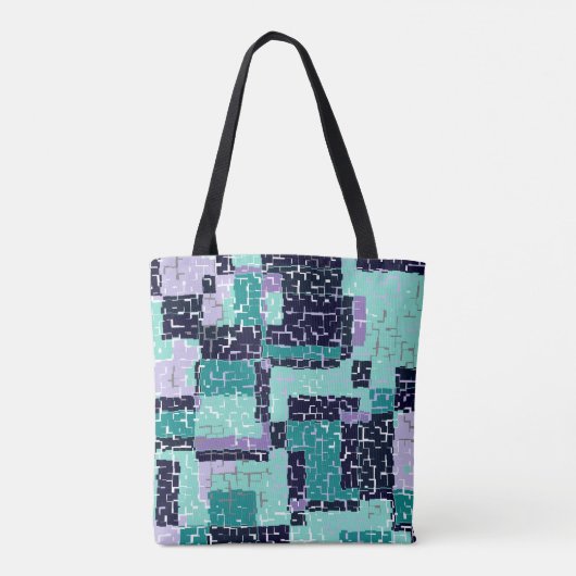 Tas- of kruiskoppen met groen en Paars Draagtas (Achterkant)