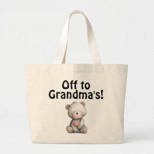 Tas om naar oma te gaan