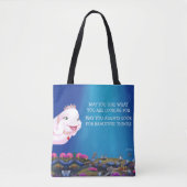 Tas prinses walvissen "Mooie dingen..." (Voorkant)