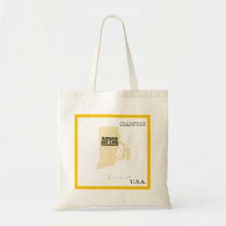 Tas - Rhode Island Staatskaart met Stad