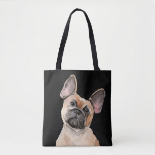 Tas van de Bulldog Waterverf Shopper Bag