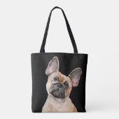 Tas van de Bulldog Waterverf Shopper Bag (Achterkant)
