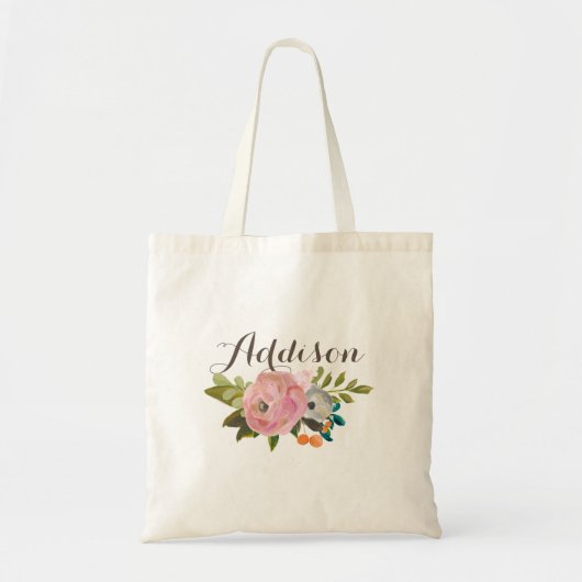 Tas van gepersonaliseerde meisjes op het Floral Ca (Voorkant)
