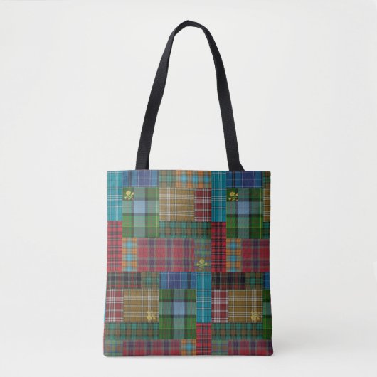 Tas van het kruisje in Torr Fionn Tartan Quilt (Voorkant)