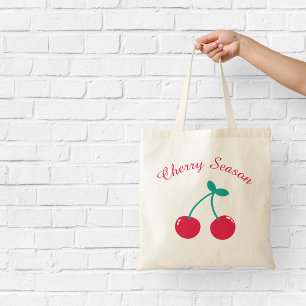 Tas van kersen seizoen met malse kersen