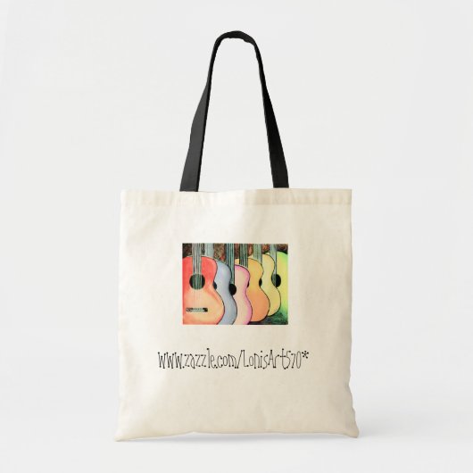 Tas van multiplexgekleurde gitaren (Voorkant)