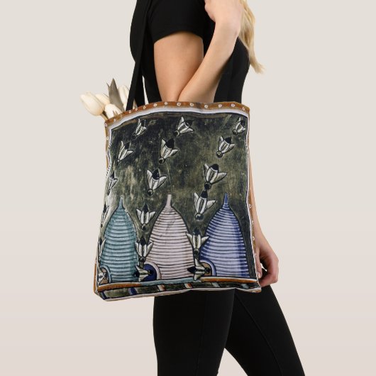 Tas van TINDR'S BEES All-Over-Print Schouder (Dichtbij)