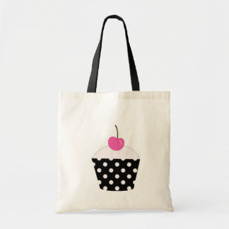 Tas van zwarte en witte poka Pink Roze Cherry Cupc
