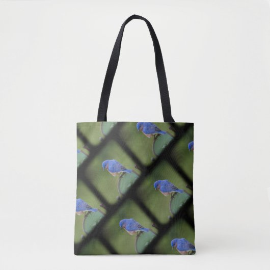 Tas voor blauwe en groene blauwvogel voor vogellov (Voorkant)