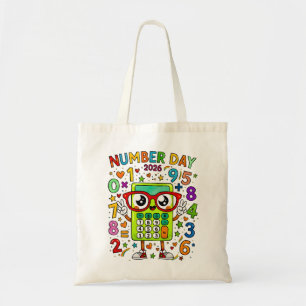 Tas voor Cijferdag Kleurrijke wiskundige cijfers