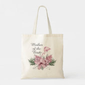 Tas voor de Moeder van de Bruid Roze Bloem Flaming (Achterkant)