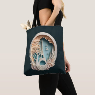 Tas voor papierwinkel in Parijs
