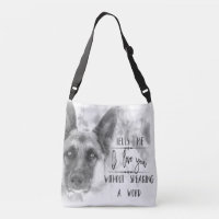 Tas voor zwarte en witte schapenstoktypografie